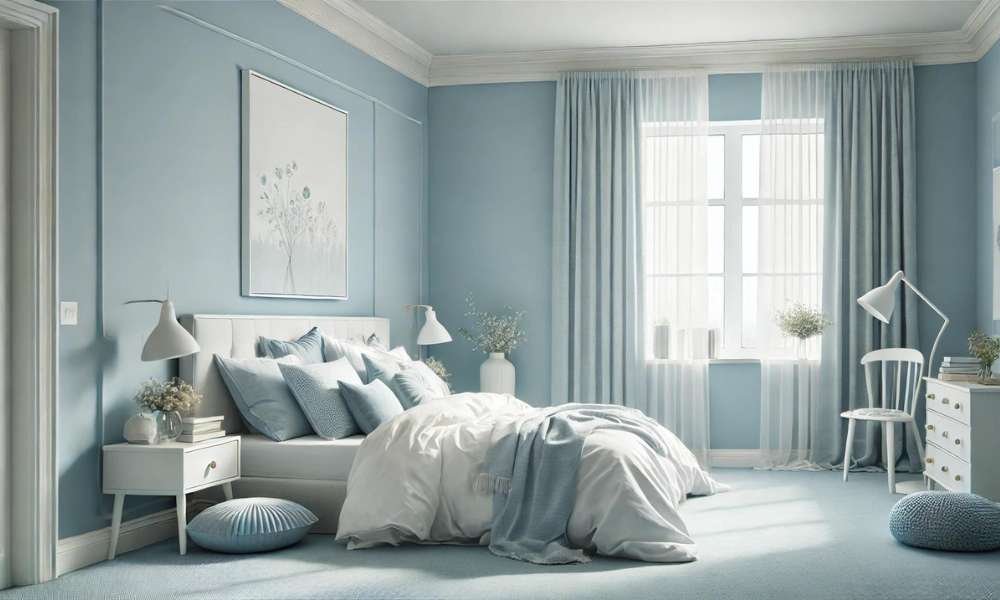 How to Decorate a Light Blue Bedroom