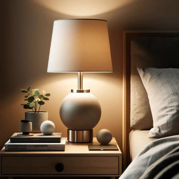 Lamp Placement: Achieving Visual Balance Decorate a Nightstand with a Lamp