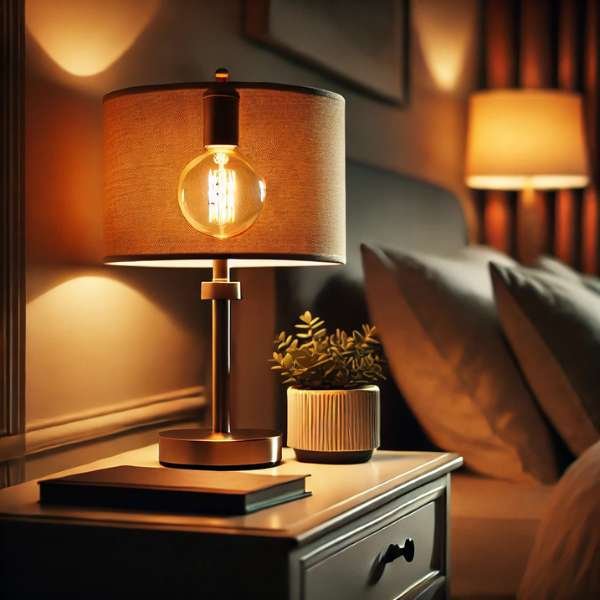 Choosing the Right Light Bulb: Setting the Mood Decorate a Nightstand with a Lamp